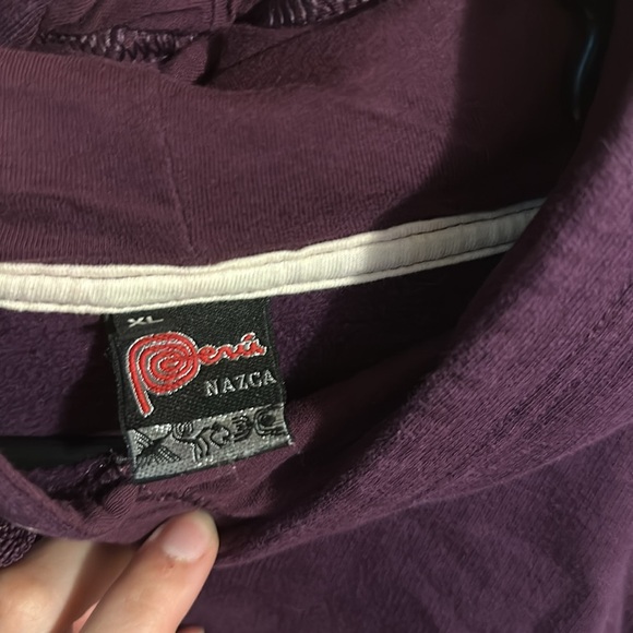 Purple hoodie from Peru - Picture 3 of 7